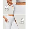 Ewedoos Fleece Lined Leggings Women Thermal Leggings for Women with Pockets High Waisted Winter Warm Tights Pants Clothes(Cream White)