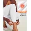Ewedoos Fleece Lined Leggings Women Thermal Leggings for Women with Pockets High Waisted Winter Warm Tights Pants Clothes(Cream White)