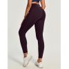 Ewedoos Fleece Lined Leggings Women Thermal Leggings for Women with Pockets High Waisted Winter Warm Tights Pants Clothes(Dark Purple)