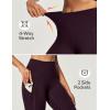 Ewedoos Fleece Lined Leggings Women Thermal Leggings for Women with Pockets High Waisted Winter Warm Tights Pants Clothes(Dark Purple)