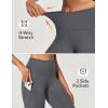 Ewedoos Fleece Lined Leggings Women Thermal Leggings for Women with Pockets High Waisted Winter Warm Tights Pants Clothes(New Gray)