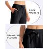 Ewedoos Fleece Lined Pants Women – Fleece Lined Sweatpants Women with Pockets High Waisted Thermal Joggers Winter Pants(Black – Water Resistant)