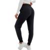 Ewedoos Fleece Lined Pants Women – Fleece Lined Sweatpants Women with Pockets High Waisted Thermal Joggers Winter Pants(Black)