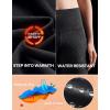Ewedoos Fleece Lined Yoga Pants with Pockets Water Resistant Hiking Pants Women High Waist Flare Leggings Winter Warm Pants(Black)