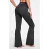 Ewedoos Fleece Lined Yoga Pants with Pockets Water Resistant Hiking Pants Women High Waist Flare Leggings Winter Warm Pants(Charcoal)