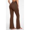 Ewedoos Fleece Lined Yoga Pants with Pockets Water Resistant Hiking Pants Women High Waist Flare Leggings Winter Warm Pants(Java)