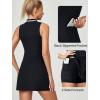 Ewedoos Golf Dresses for Women Athletic Dress with Shorts Underneath and Bra 3 Pockets Tennis Dresses for Workout Active(Black)