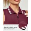 Ewedoos Golf Dresses for Women Athletic Dress with Shorts Underneath and Bra 3 Pockets Tennis Dresses for Workout Active(Burgundy Red Maroon)