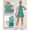 Ewedoos Golf Dresses for Women Athletic Dress with Shorts Underneath and Bra 3 Pockets Tennis Dresses for Workout Active(Green)