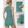 Ewedoos Golf Dresses for Women Athletic Dress with Shorts Underneath and Bra 3 Pockets Tennis Dresses for Workout Active(Green)