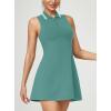 Ewedoos Golf Dresses for Women Athletic Dress with Shorts Underneath and Bra 3 Pockets Tennis Dresses for Workout Active(Green)