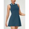 Ewedoos Golf Dresses for Women Athletic Dress with Shorts Underneath and Bra 3 Pockets Tennis Dresses for Workout Active(Indigo)