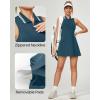 Ewedoos Golf Dresses for Women Athletic Dress with Shorts Underneath and Bra 3 Pockets Tennis Dresses for Workout Active(Indigo)