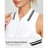 Ewedoos Golf Dresses for Women Athletic Dress with Shorts Underneath and Bra 3 Pockets Tennis Dresses for Workout Active(White)