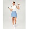 Ewedoos Golf Skirts for Women High Waist Tennis Skirt Athletic Skort for Woman with Zipper Pockets(Blue Gog)