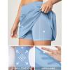 Ewedoos Golf Skirts for Women High Waist Tennis Skirt Athletic Skort for Woman with Zipper Pockets(Blue Gog)