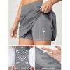 Ewedoos Golf Skirts for Women High Waist Tennis Skirt Athletic Skort for Woman with Zipper Pockets(Light Grey)