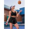 Ewedoos High Support Sports Bras for Women Adjustbale Supportive High Impact Sports Bra Push Up Workout Running Bras(Black)
