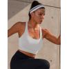 Ewedoos High Support Sports Bras for Women Adjustbale Supportive High Impact Sports Bra Push Up Workout Running Bras(Lightgrey)
