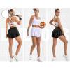 Ewedoos High Support Sports Bras for Women Adjustbale Supportive High Impact Sports Bra Push Up Workout Running Bras(White)