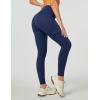 Ewedoos Hiking Pants Women Leggings with Zipper Pockets Water Resistant Workout Compression Leggings Tummy Control UPF50+(Blue Leggings)