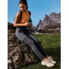 Ewedoos Hiking Pants Women Leggings with Zipper Pockets Water Resistant Workout Compression Leggings Tummy Control UPF50+(Grey Leggings)