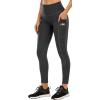 Ewedoos Leggings with 5 Pockets for Women Yoga Pants 25″/ 27″ Workout Leggings for Women Tummy Control Running(Anthracite)