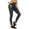 Ewedoos Leggings with 5 Pockets for Women Yoga Pants 25″/ 27″ Workout Leggings for Women Tummy Control Running(Anthracite)