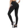 Ewedoos Leggings with 5 Pockets for Women Yoga Pants 25″/ 27″ Workout Leggings for Women Tummy Control Running(Black)