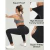 Ewedoos Leggings with 5 Pockets for Women Yoga Pants 25″/ 27″ Workout Leggings for Women Tummy Control Running(Black)