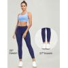 Ewedoos Leggings with 5 Pockets for Women Yoga Pants 25″/ 27″ Workout Leggings for Women Tummy Control Running(Navy)