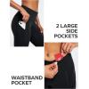 Ewedoos Leggings with Pockets for Women High Waisted Athletic Workout Compression Leggings Tummy Control Yoga Pants Women(Black)