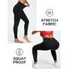 Ewedoos Leggings with Pockets for Women High Waisted Athletic Workout Compression Leggings Tummy Control Yoga Pants Women(Black)