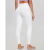 Ewedoos Leggings with Pockets for Women High Waisted Athletic Workout Compression Leggings Tummy Control Yoga Pants Women(Cream White)