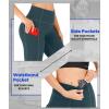 Ewedoos Leggings with Pockets for Women High Waisted Athletic Workout Compression Leggings Tummy Control Yoga Pants Women(Dark Green Leggings)