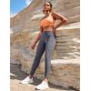 Ewedoos Leggings with Pockets for Women High Waisted Athletic Workout Compression Leggings Tummy Control Yoga Pants Women(Gray)
