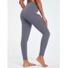 Ewedoos Leggings with Pockets for Women High Waisted Athletic Workout Compression Leggings Tummy Control Yoga Pants Women(Gray)