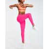 Ewedoos Leggings with Pockets for Women High Waisted Athletic Workout Compression Leggings Tummy Control Yoga Pants Women(Hot Pink)