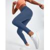 Ewedoos Leggings with Pockets for Women High Waisted Athletic Workout Compression Leggings Tummy Control Yoga Pants Women(Indigo)