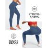 Ewedoos Leggings with Pockets for Women High Waisted Athletic Workout Compression Leggings Tummy Control Yoga Pants Women(Indigo)