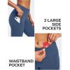 Ewedoos Leggings with Pockets for Women High Waisted Athletic Workout Compression Leggings Tummy Control Yoga Pants Women(Indigo)