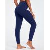 Ewedoos Leggings with Pockets for Women High Waisted Athletic Workout Compression Leggings Tummy Control Yoga Pants Women(Navy)