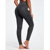 Ewedoos Leggings with Pockets for Women High Waisted Athletic Workout Compression Leggings Tummy Control Yoga Pants Women(Spacedye Charcoal)