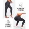 Ewedoos Leggings with Pockets for Women High Waisted Athletic Workout Compression Leggings Tummy Control Yoga Pants Women(Spacedye Charcoal)