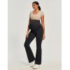 Ewedoos Maternity Pants for Women Stretchy Maternity Clothes Over The Belly Pregnancy Dress Work Pants with Pockets(Black)
