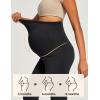 Ewedoos Maternity Pants for Women Stretchy Maternity Clothes Over The Belly Pregnancy Dress Work Pants with Pockets(Black)