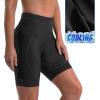 Ewedoos Padded Bike Shorts Women 4D Padding Cycling Shorts with Pocket Road Mountain Ride Womens Biking Bicycle Biker Shorts(Black)