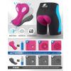 Ewedoos Padded Bike Shorts Women 4D Padding Cycling Shorts with Pocket Road Mountain Ride Womens Biking Bicycle Biker Shorts(Blue)