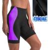 Ewedoos Padded Bike Shorts Women 4D Padding Cycling Shorts with Pocket Road Mountain Ride Womens Biking Bicycle Biker Shorts(Purple)
