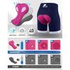Ewedoos Padded Bike Shorts Women 4D Padding Cycling Shorts with Pocket Road Mountain Ride Womens Biking Bicycle Biker Shorts(Sporty Blue)